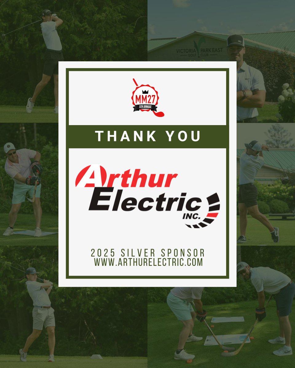 The Movement is thrilled to welcome Arthur Electric as the Silver Sponsor for the 5th annual #MM27CelebrityClassic! ⛳️ Thank you for powering this year's tournament!⚡️

To learn more about Arthur Electric, visit: arthurelectric.com.