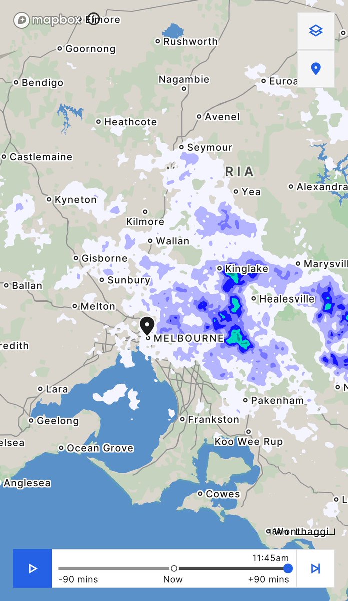 kabilya's tweet photo. It’s raining in Melbourne right now but looks to be clearing up just before the race.

#AusGP https://t.co/HyLZjsEjSg