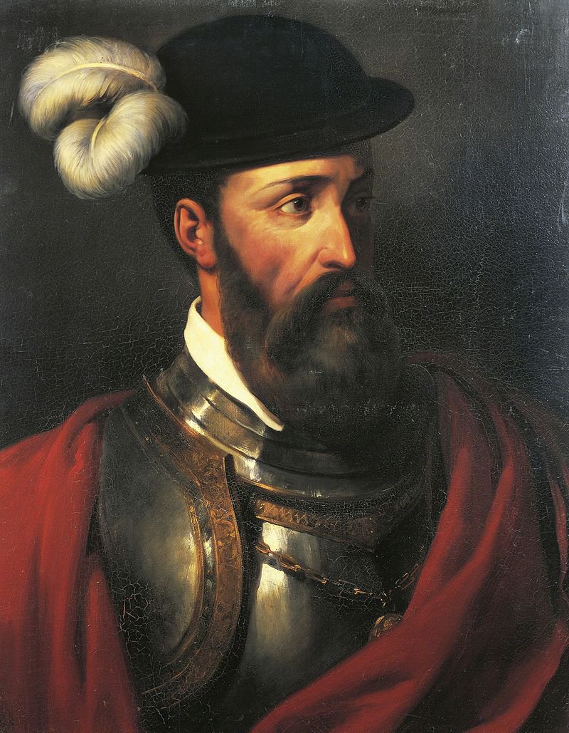 Imperio_e's tweet photo. 16 de Marzo 1478: nace Francisco Pizarro; explorador y Marqués español, conquistador del Perú 🇵🇪 y Gobernador de Nueva Castilla.

Se le recuerda por haber logrado imponerse sobre el Imperio incaico con ayuda de diversos cacicazgos locales.

Nació en Trujillo (Cáceres, España 🇪🇦), hijo con señorío de naturaleza española del hidalgo Gonzalo Pizarro Rodríguez de Aguilar (1446-1522), llamado 'el largo' o 'el romano', importante personaje de la época con gran influencia que participó en las campañas de Italia bajo el mando de Gonzalo Fernández de Córdoba; y de Francisca González Mateos, dama de recámara noble de Beatriz Pizarro, la tía de Gonzalo, devota del convento de San Francisco el Real (junto a la Puerta de la Coria).

Pizarro era pariente lejano de Hernán Cortés, quien conquistó el Imperio azteca.