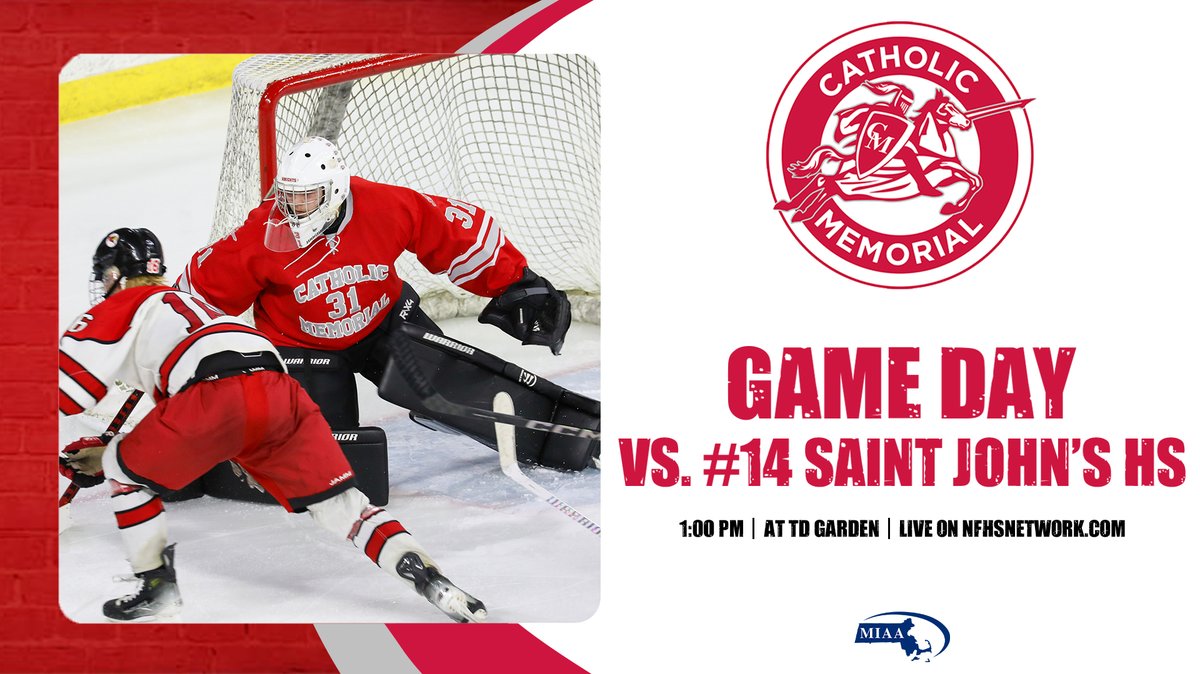 CathMemKnights's tweet image. Today&apos;s D1 State Final between @CM_Hockey and Saint John&apos;s HS will air on NFHSNetwork.com.

nfhsnetwork.com/events/miaa/ga…

If you are going, tickets are available on Ticketmaster.com and the CM tailgate will be at the Greatest Bar at 11:00 a.m.

ticketmaster.com/miaa-hockey-ch…