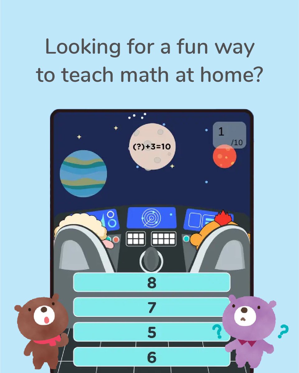 mathmaji_usa's tweet image. Who said math can’t be fun?🚀 Mathmaji turns learning into an interactive experience kids love! Let the little ones explore, play, and master their skills with #mathmaji from today!📚

#mathmadefun #mathmadeeasy #kidslearning #mathlearning #homeschoolfun #homeschooling