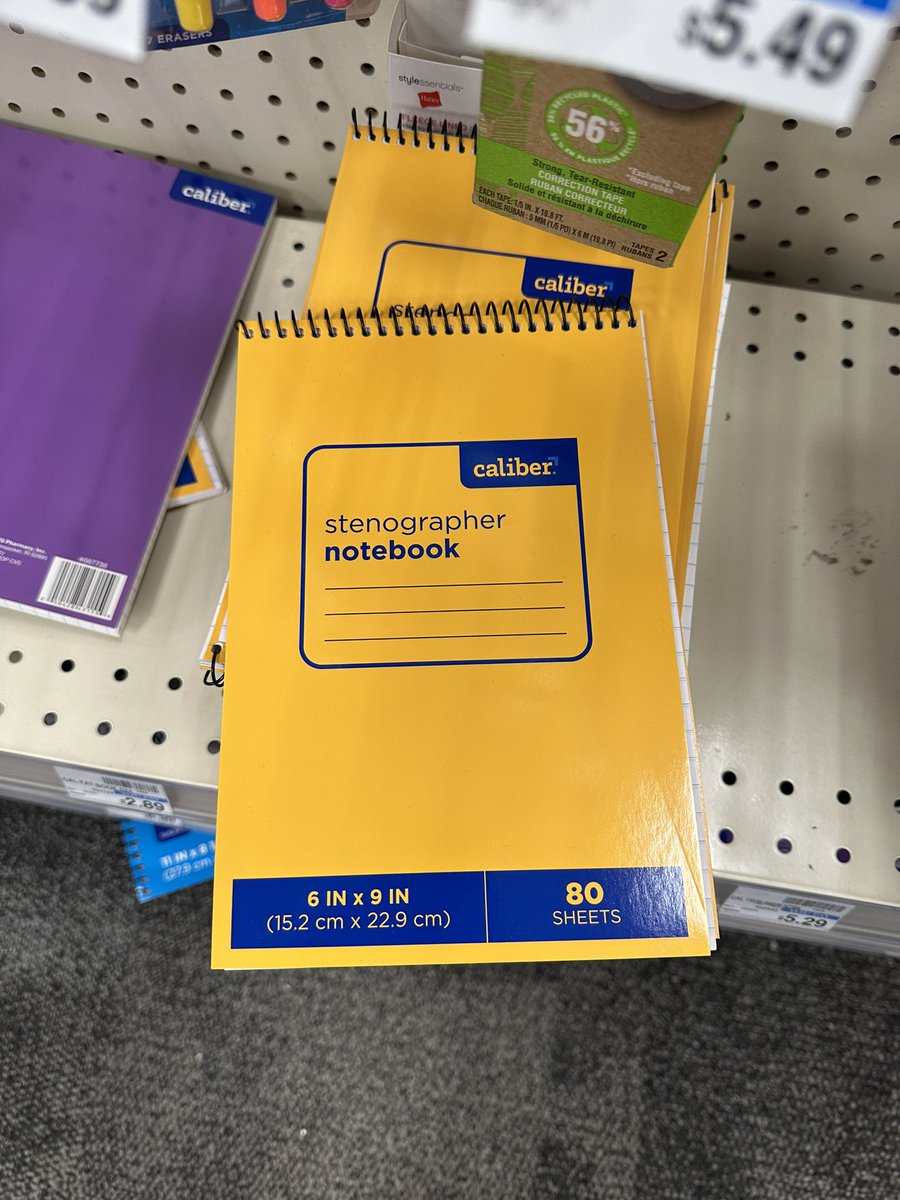 Writing ritual: Whenever I start a new project I get a new notebook.