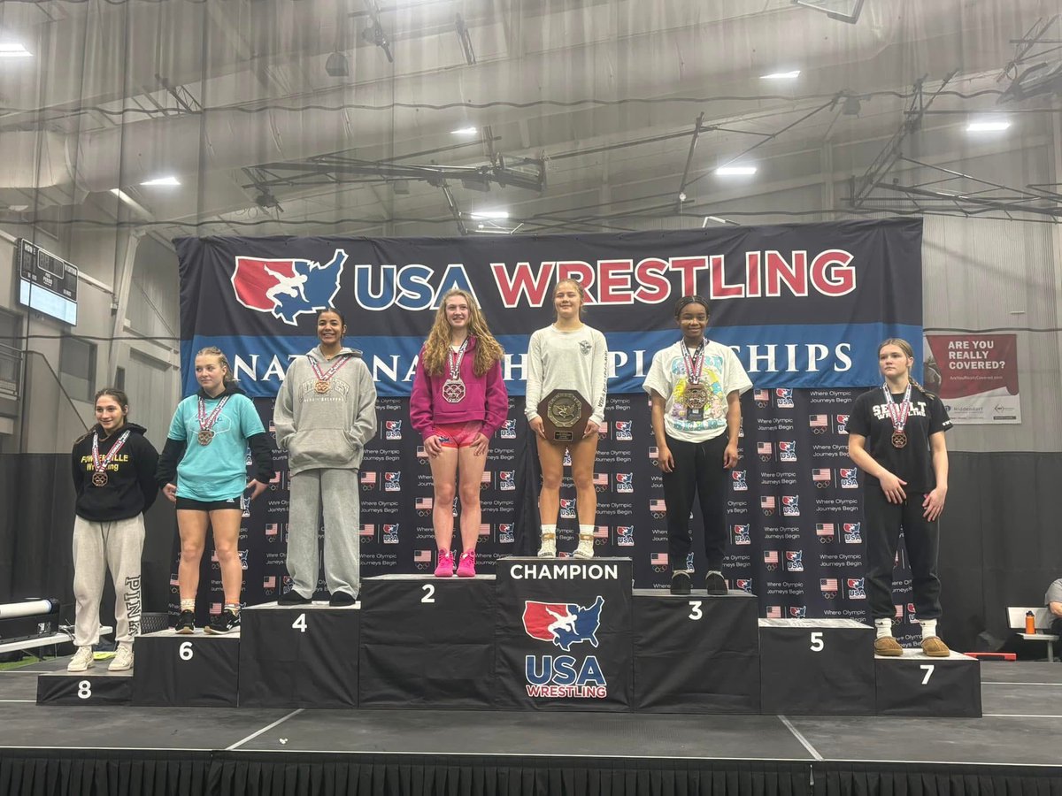 Congrats to Kalynn Lyons on earning All-American status at Folkstyle Nationals this weekend! 

Kalynn finished 3rd Place in the Junior 130 pound bracket. Way to go, Kalynn!