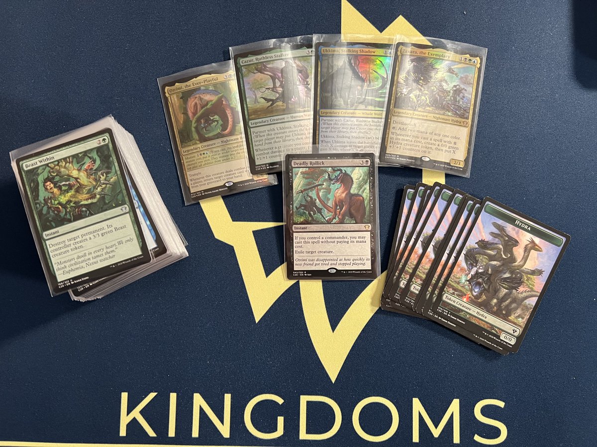 kingdoms_tv's tweet image. I’m doing some “spring cleaning” and I found the Enhanced Evolution commander deck that has only been played once. 

I’m giving it away to one of you! 🎉

To win RT here and follow us on our main socials.  See below for specific details and good luck! #MagicTheGathering
