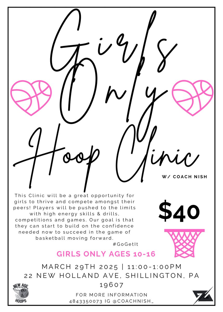 Some upcoming Clinics we’ll be offering ‼️ #NewAgeHoops

Link to Register ⬇️

forms.gle/jqEC3gAR1gEQ2b…