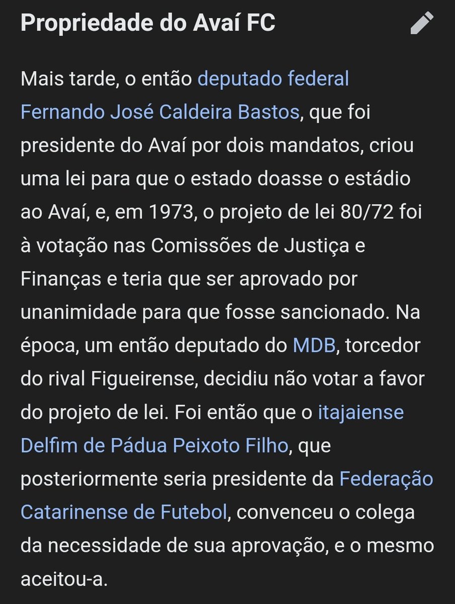O estádio de vocês foi DOADO pelo governo cara. E outra, ainda coagiram um deputado a votar a favor do projeto (boatos que rolou até ameaça de morte). O passado de vocês é imundo, nunca serão.
