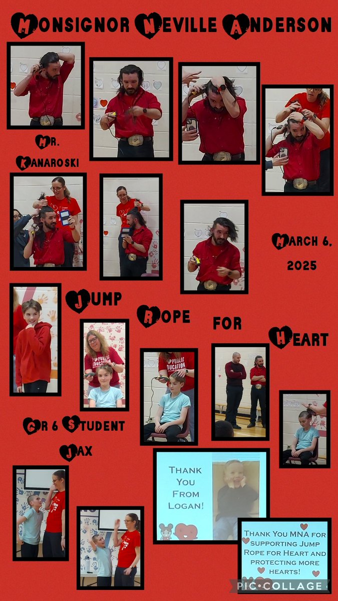 MNASchool's tweet photo. Thx,MNA School Community,for not only reaching our goal of $2,500 but surpassing it.We raised $4,209 for @HeartandStroke
during Jump Rope for Heart Fundraiser. ❤️
Thx to our ladies &amp; gentlemen who were such good sports 👏with the teal hair dye and the hair clippers. ❤️
@CCSD_edu https://t.co/H89XzkNMdj