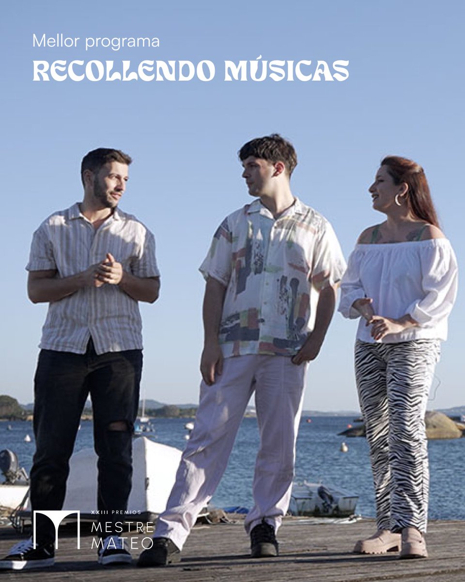 🏆 XXIII #PremiosMestreMateo | MELLOR PROGRAMA
🟣 RECOLLENDO MÚSICAS | @undodez para <a href="/TVGalicia/">TVG</a>