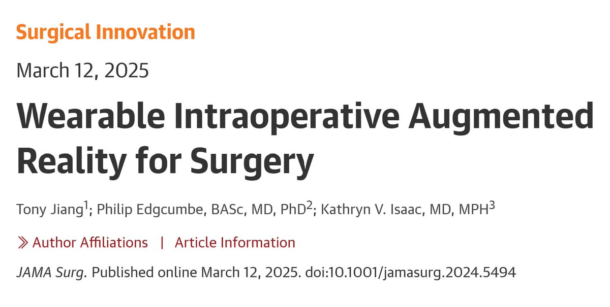 PeterCoffaro's tweet photo. Wearable Intraoperative Augmented Reality for Surgery
https://t.co/nMiECoVOd2
#surgery #SurgicalInnovation #DigitalHealth #AR #AugmentedReality #EnablingTechnology #SurgicalNavigation #education #PreoperativePlanning https://t.co/tHKsdXA3Ho