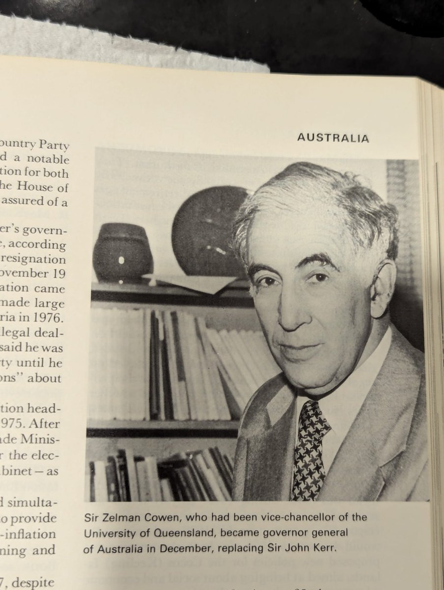 Jewish Governor General of Australia 1978. His major complaint was Australia was too white &amp; too Christian. Australia 1978 was 95% white.