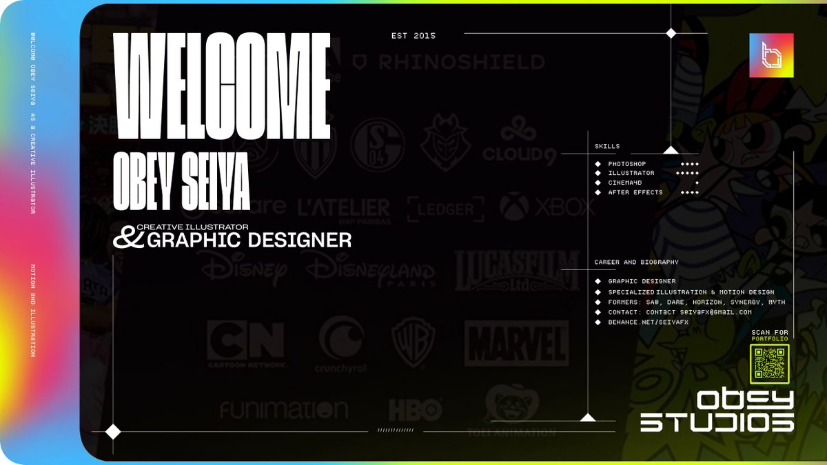 Obey Studios (@obeystudios) on Twitter photo Please Welcome <a href="/SeiyaFX/">THOMAS T ใใผใในใปใใฉใใผใ</a> as a our latest Illustrator & Motion Designer!! Please Welcome <a href="/SeiyaFX/">THOMAS T ใใผใในใปใใฉใใผใ</a> as a our latest Illustrator & Motion Designer!!