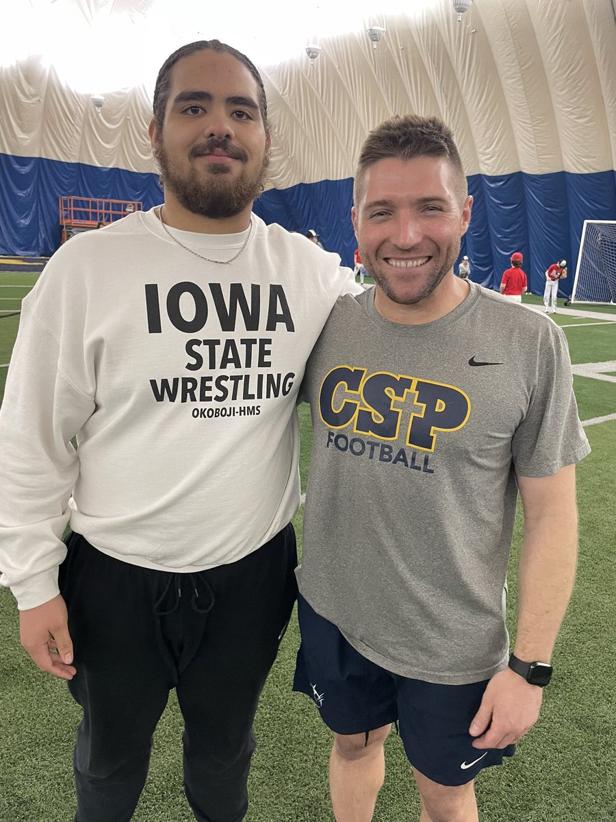 keyshawnsmith77's tweet photo. Thank you @CoachBoom26 for the amazing junior day visit @CSPBearsFB!!!! https://t.co/2ioFCAbzhv