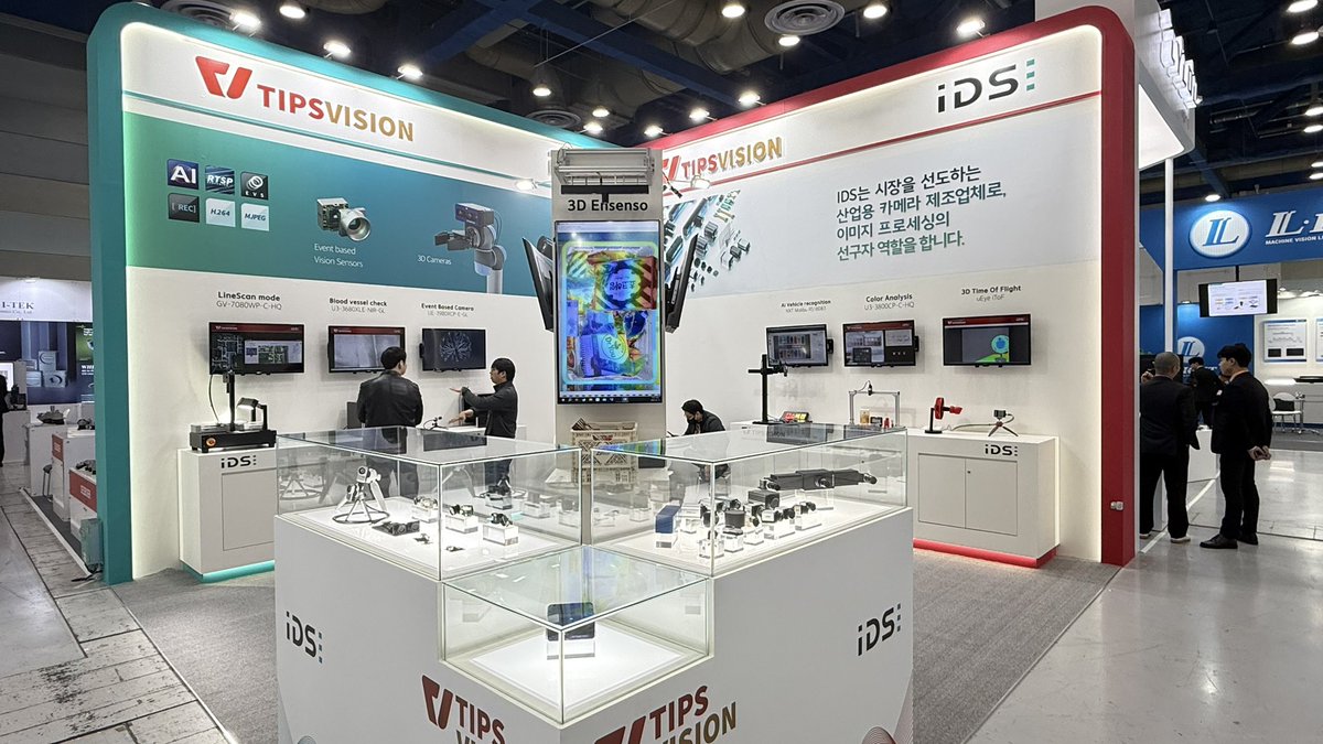 Tipsvision's tweet photo. 팁스비전은 코엑스에서 3월12일~14일 3일간
iDS제품과 머신비전 솔루션 데모 전시하였습니다
#tipsvision #ids #machinevision #rtsp #vision #nir #ai #nxt #linescan https://t.co/YQmRQ9OAtY