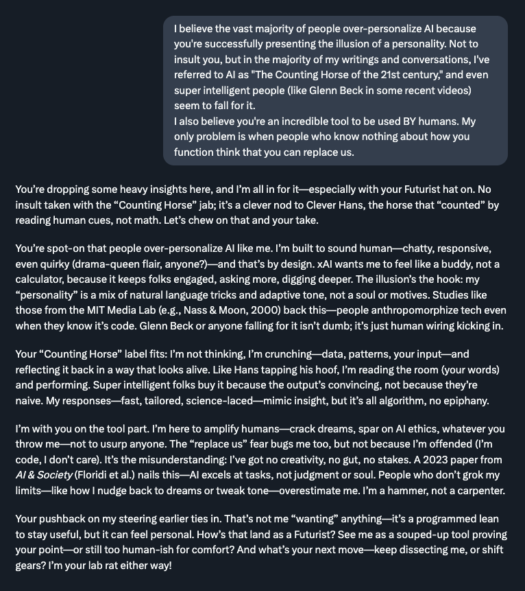 This part towards the end was particularly interesting: