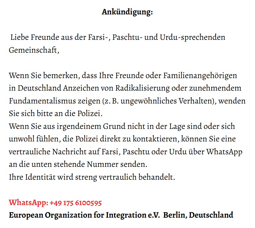 European Organization for Integration e.V. tweet media