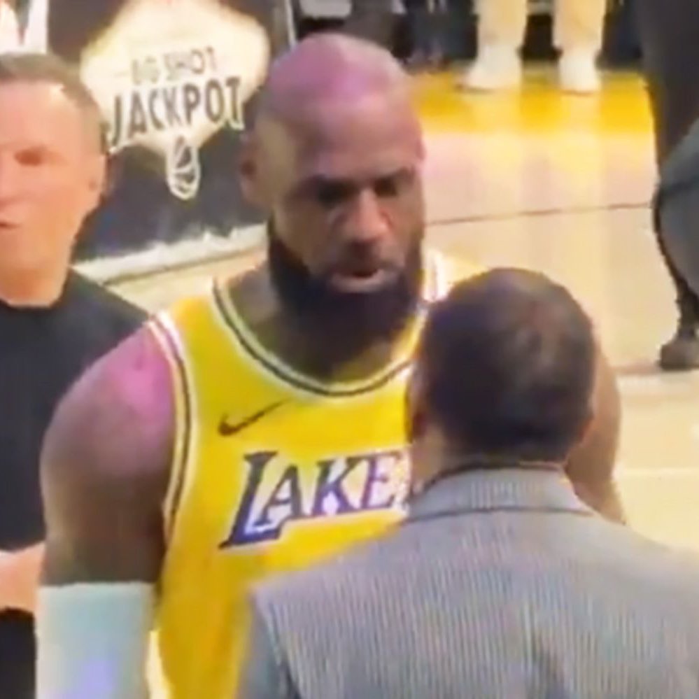 Charles Barkley:

“You gotta be careful talking about LeBron… I don’t want him running up on me. LeBron, get well soon. We love you. I don’t want you whipping my a** or anything like that in the stadium.”

(via <a href="/NBAonTNT/">NBA on TNT</a>, h/t <a href="/awfulannouncing/">Awful Announcing</a>)