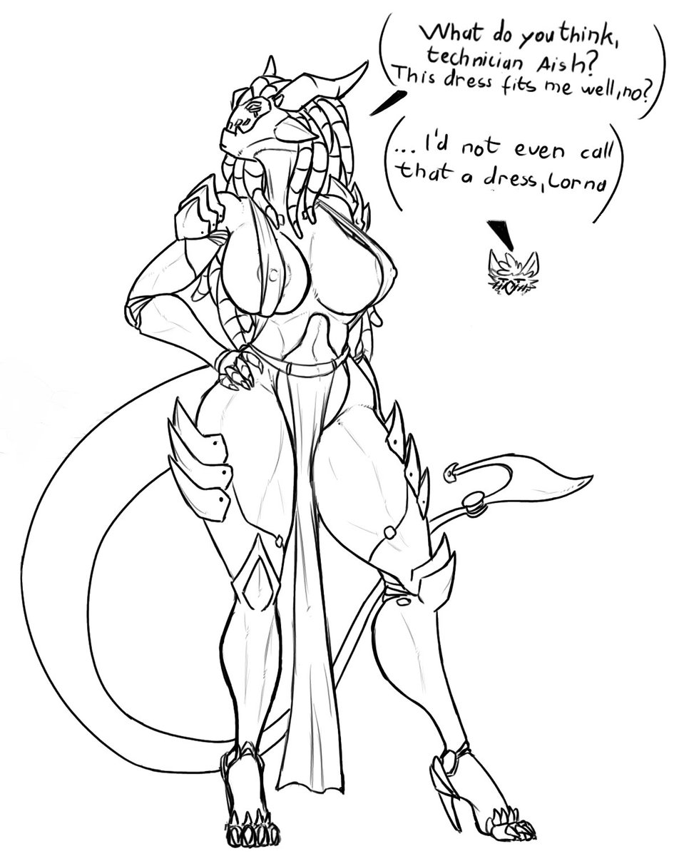 Lorna got a new dress, if one could call it that.