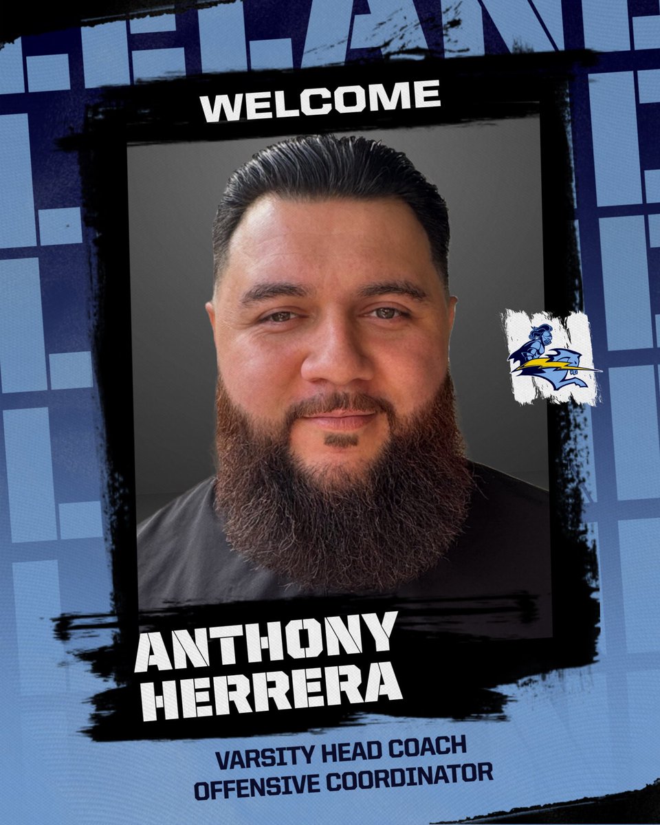 LelandHSFB's tweet photo. Join us in welcoming our new Head Football Coach Anthony Herrera!

We are excited to have Coach Herrera leading our program and look forward to the success he will bring to our football team!

#WinningKnowsEverything #PRICE #ChargedUp https://t.co/MDEi54RTUM