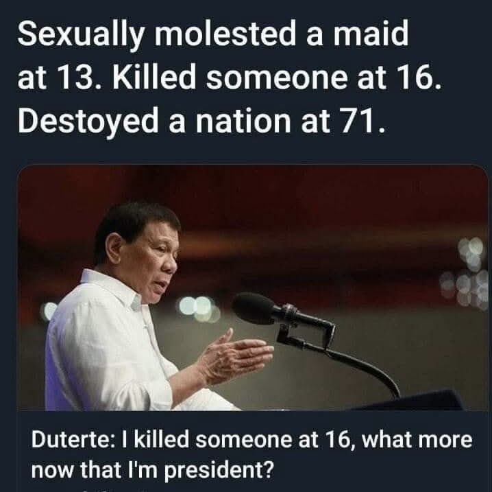 johnnytamad's tweet photo. I cant believe religious &amp; well educated Filipinos fell for this M0trF__* who destroyed our nation! God Bless for whats left of the Philippines! 🇵🇭🥺 https://t.co/io5UdJvvB8