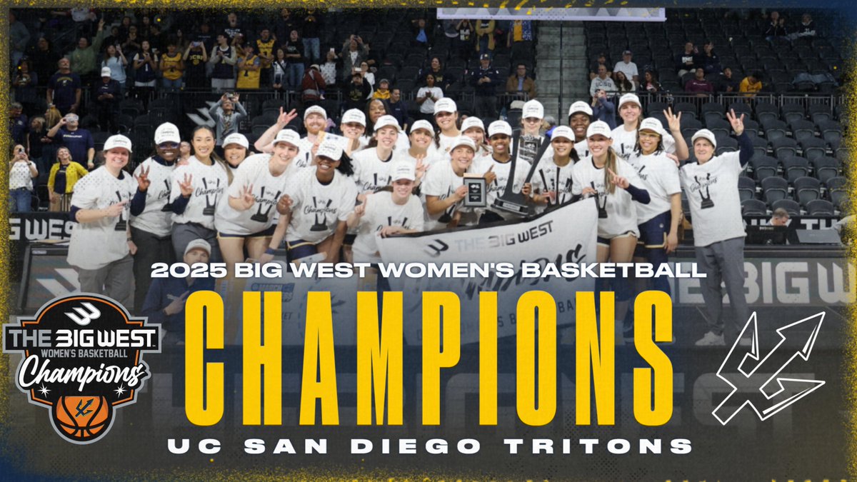 The Big West (@bigwestsports) on Twitter photo ๐๐๐๐๐'๐ ๐
๐๐๐ ๐๐๐๐๐๐๐๐๐ ๐ผ๐ฝ๐๐๐ ๐๐๐ผ๐ ๐๐๐๐๐ ๐ฟ๐ผ๐๐พ๐! ๐
<a href="/UCSDwbb/">UC San Diego WBB</a> are your 2025 Big West Women's Basketball Champions!! ๐ฑ๐
#๐ข๐ป๐น๐๐ง๐ต๐ฒ๐๐ผ๐น๐ฑ x #GoTritons x #NCAAWBB ๐๐๐๐๐'๐ ๐
๐๐๐ ๐๐๐๐๐๐๐๐๐ ๐ผ๐ฝ๐๐๐ ๐๐๐ผ๐ ๐๐๐๐๐ ๐ฟ๐ผ๐๐พ๐! ๐
<a href="/UCSDwbb/">UC San Diego WBB</a> are your 2025 Big West Women's Basketball Champions!! ๐ฑ๐
#๐ข๐ป๐น๐๐ง๐ต๐ฒ๐๐ผ๐น๐ฑ x #GoTritons x #NCAAWBB