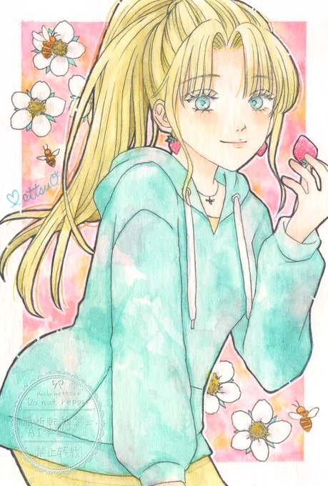 #透明水彩 #アナログイラスト 