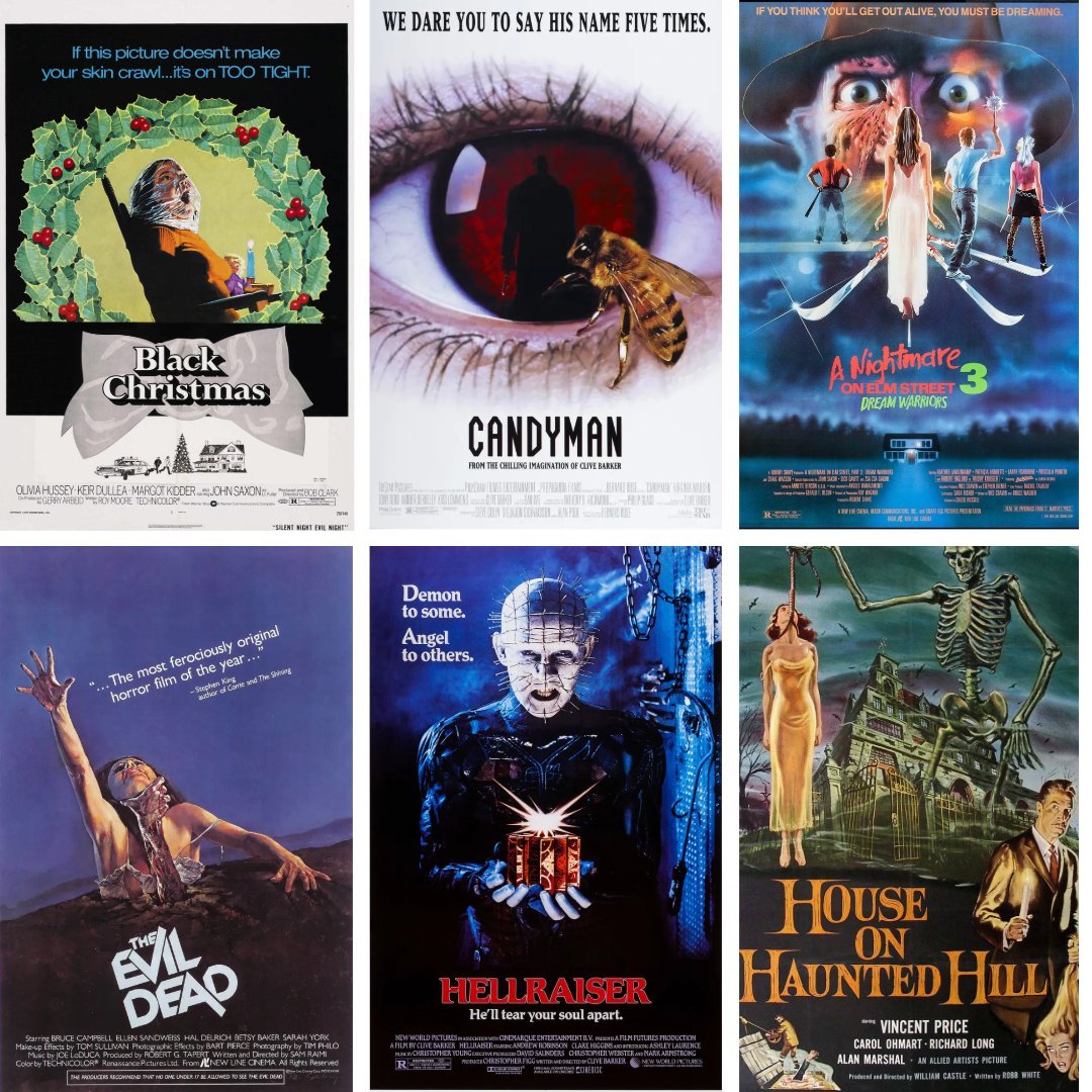 Which horror movie poster art is most iconic?