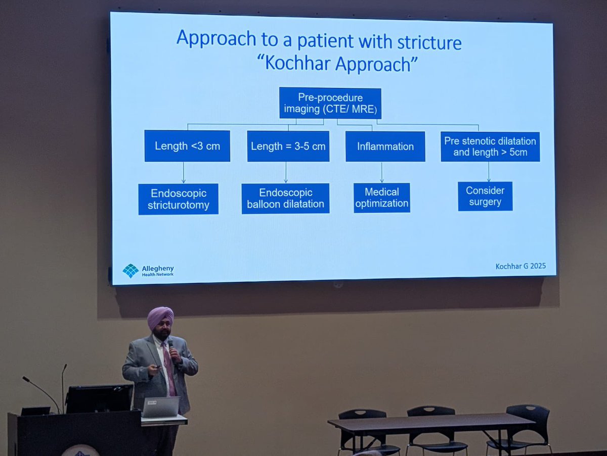 Manar Shmais (@shmaismanar) on Twitter photo Extremely delighted and thankful for having our distinguished guest <a href="/GKochharMD/">Gursimran Kochhar MD</a> at <a href="/SLUgastro/">SLU Gastroenterology & Hepatology</a> to teach us about the top novel advanced endoscopic therapies in #Crohnsdisease
Think about the “Kochhar Approach” when managing strictures in CD! Extremely delighted and thankful for having our distinguished guest <a href="/GKochharMD/">Gursimran Kochhar MD</a> at <a href="/SLUgastro/">SLU Gastroenterology & Hepatology</a> to teach us about the top novel advanced endoscopic therapies in #Crohnsdisease
Think about the “Kochhar Approach” when managing strictures in CD!