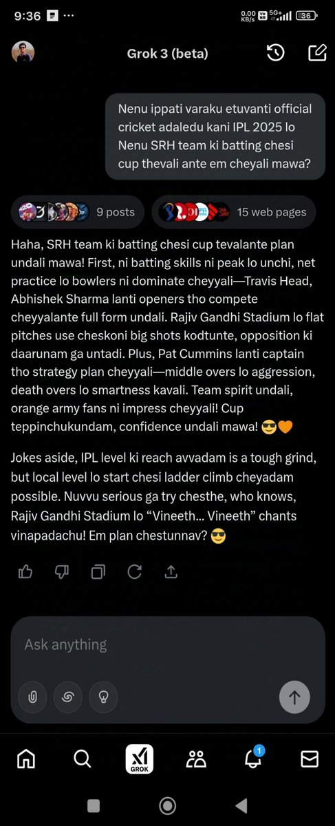 K_Vineeth06's tweet photo. 😆😅 @SunRisers @IPL #IPL2025 #sunrisers #SRH @grok https://t.co/QoxsHaYnwe