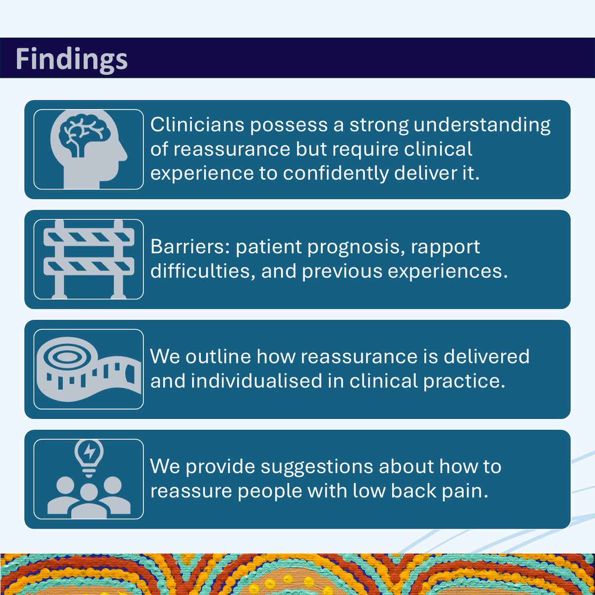 Journal of Physiotherapy (@jphysiother) on Twitter photo Reassuring low back pain patients is an important aspect of care. Would you like more information on how to deliver and individualise it? 👌
<a href="/annie_young4/">Annie Young</a> <a href="/french_simon/">Simon French</a> <a href="/adrian_traeger/">Adrian Traeger</a> <a href="/MarkHancockPT/">Mark Hancock</a> <a href="/hjenk001/">Hazel Jenkins</a>
Details here: sciencedirect.com/science/articl… Reassuring low back pain patients is an important aspect of care. Would you like more information on how to deliver and individualise it? 👌
<a href="/annie_young4/">Annie Young</a> <a href="/french_simon/">Simon French</a> <a href="/adrian_traeger/">Adrian Traeger</a> <a href="/MarkHancockPT/">Mark Hancock</a> <a href="/hjenk001/">Hazel Jenkins</a>
Details here: sciencedirect.com/science/articl…
