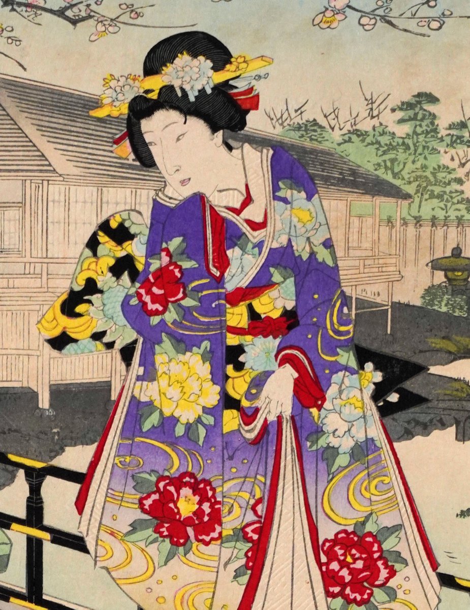 国周展⌚閉幕まであと5日】 明治20年代後半の浮世絵では、江戸時代の