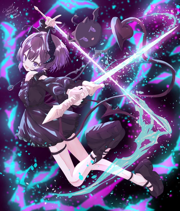 リクエストありがとうございました!モンハンで双剣といえばギルドナイトセーバー!(ド偏見)#Skeb #ラウムリウム 