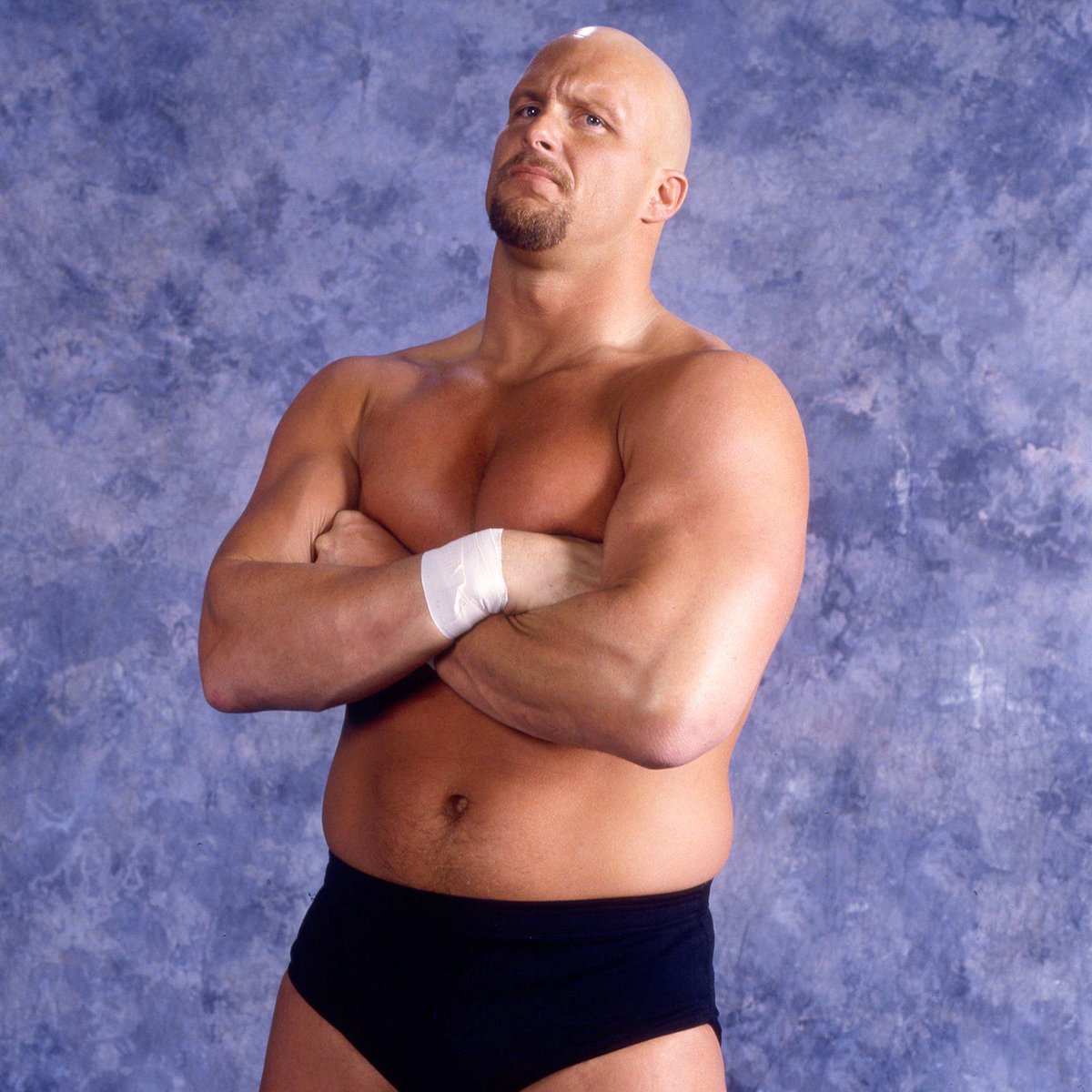 WWFWrestling1's tweet image. 📷 WWF studio shot - "Stone Cold" Steve Austin. 📸 Photo from 1996. #WWF #WWE #Wrestling #316Day #SteveAustin