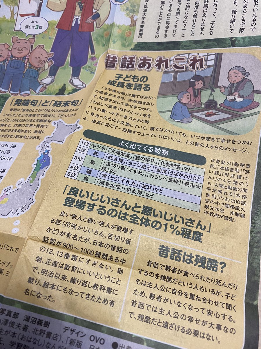 今日の中日新聞良い
よく出てくる動物ランキングとか面白い。🦊 