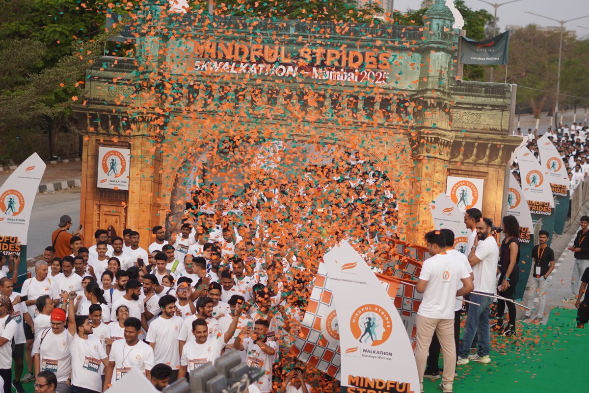 Mumbai, thank you for stepping up for mental health at #HimalayaMindfulStrides!🚶‍♀️🌿

With every step, we walked for wellness and embraced positivity, strength, and community spirit! 💙

Thank you for making Himalaya MindfulStrides unforgettable! 
Stay tuned for highlights from