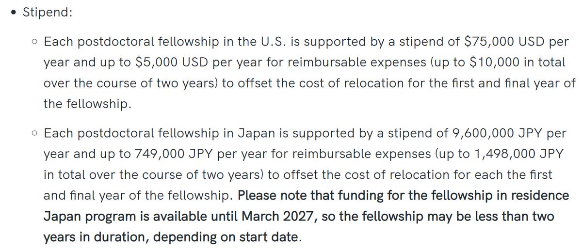 This looks like a great opportunity to work in one of the amazing research labs in Japan! The US → Japan postdoc stipend is more than double the average postdoc salary there :0