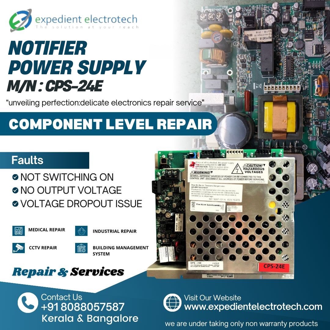 ExpedientB3153's tweet photo. NOTIFIER POWER SUPPLY ( MN: CPS-24E ) "MASTERING PRECISION: ARTISAN COMPONENT-LEVEL REPAIR"

Have any issues with your NOTIFIER POWER SUPPLY ?
Book your service with us &amp; get it fixed immediately. 

Contact our technicians:
📲 +91 8088057587 https://t.co/iBCLjKzjXj