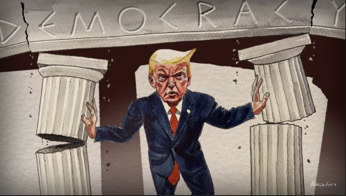 Trump silenced the Voice of America. The enemy of tyrants is freedom of speech &amp; freedom of the press. Two pillars of democracy. From 1942 the Nazi Führer, the Soviet general secretaries &amp; even today's dictators wanted to silence it. What they failed to do, Trump has now done.