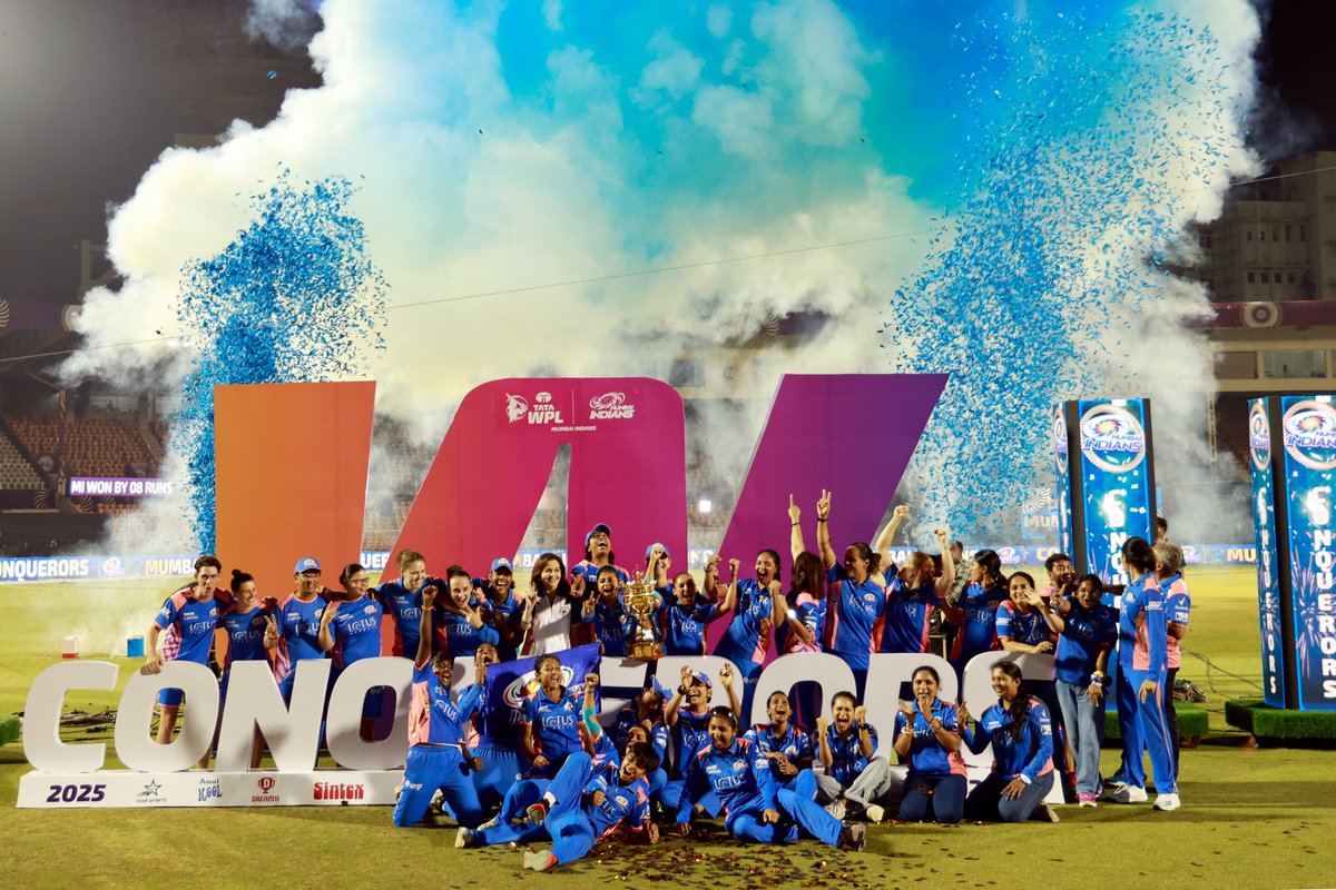 Sachin Tendulkar (@sachin_rt) on Twitter photo What a final!
A nail-biting clash that truly lived up to the occasion. <a href="/mipaltan/">Mumbai Indians</a> clinch their 2nd WPL title with a stellar performance. 🏆
Congratulations to the entire team, and well played, <a href="/DelhiCapitals/">Delhi Capitals</a>. You played with heart and determination.
#WPLFinal What a final!
A nail-biting clash that truly lived up to the occasion. <a href="/mipaltan/">Mumbai Indians</a> clinch their 2nd WPL title with a stellar performance. 🏆
Congratulations to the entire team, and well played, <a href="/DelhiCapitals/">Delhi Capitals</a>. You played with heart and determination.
#WPLFinal