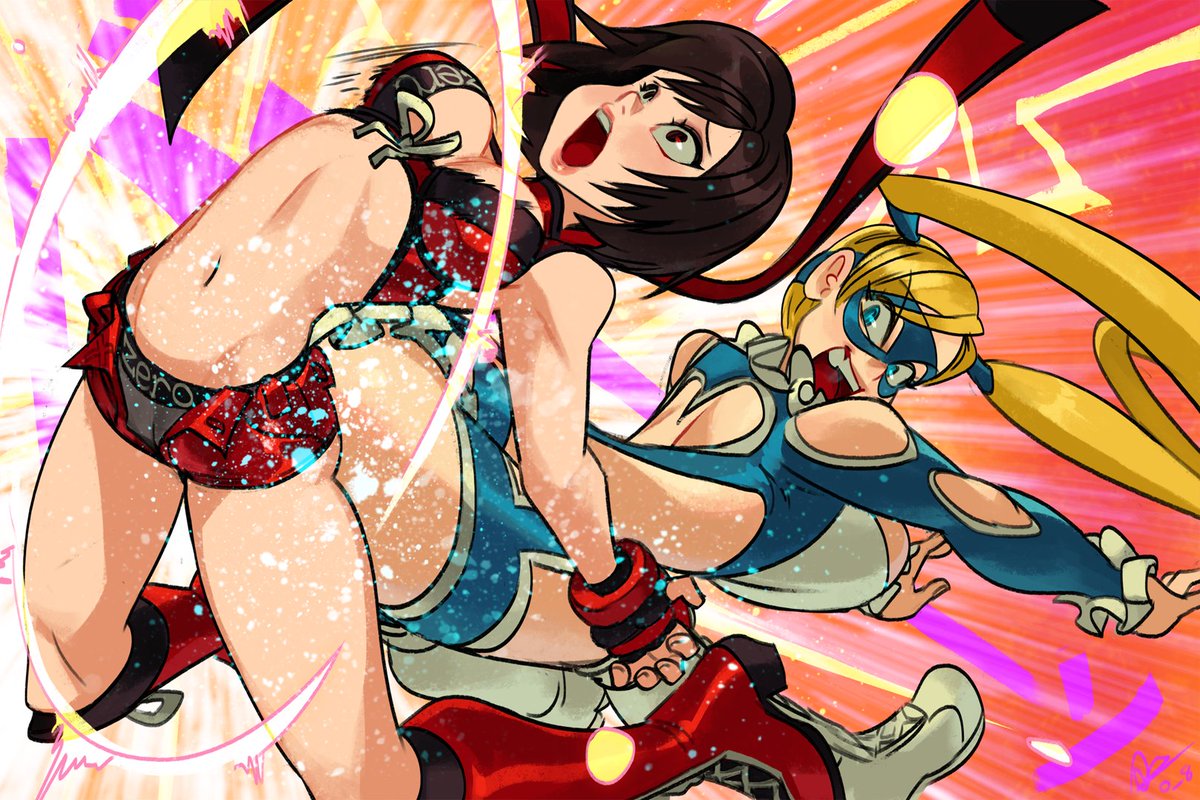 Happy Birthday, R. Mika ! 

Here's her butting heads (or butts?) with some February ladies haha~