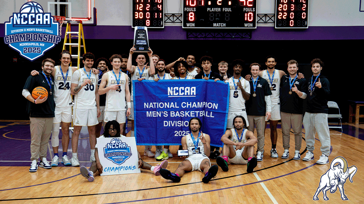 NCCAA (@thenccaa) on Twitter photo Congrats to <a href="/ncurams/">NCU RAMS</a> on winning their first NCCAA DII Men's Basketball National Championship in school history!
Read More: the-n.cc/4kSJ4sL
📸Joao Boente Congrats to <a href="/ncurams/">NCU RAMS</a> on winning their first NCCAA DII Men's Basketball National Championship in school history!
Read More: the-n.cc/4kSJ4sL
📸Joao Boente