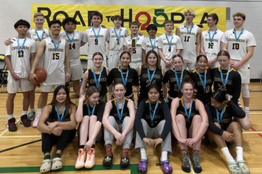 HCAA will again be very well-represented at Hoopla next weekend, with Foam Lake (1A Girls), St. Brieux (2A Girls &amp; 2A Boys), and Wynyard &amp; Lanigan (3A Girls) all winning their respective Regionals today! Good luck at Hoopla! 

Pictured: Wynyard Girls and St.Brieux Girls &amp; Boys