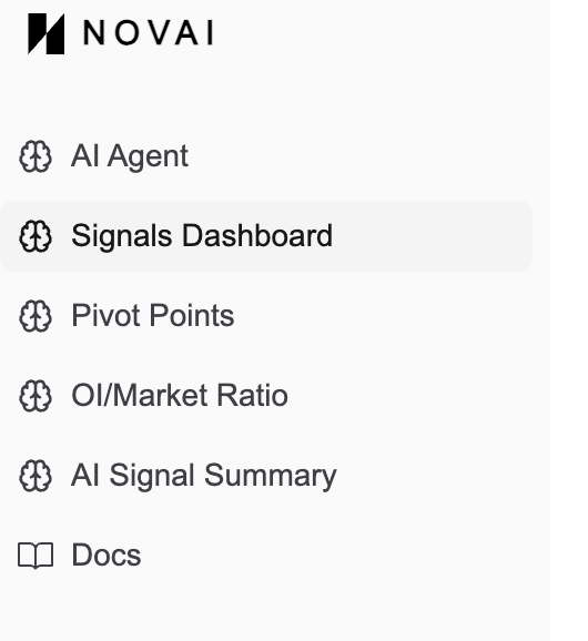 novai_pro's tweet photo. Recently, we launched several new features, including the Signal Dashboard, Pivot Point, OI-Market Ratio, and AI Signal Summary. Join us at Novai. https://t.co/pPD8CWShJe