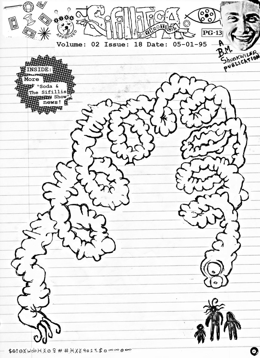 SifillisStories's tweet photo. In the 90s B. Shunkwiler made 286 issues of this Sifillis #fanzine. Learn more at https://t.co/y0ZooJI3d9!
#book #books #zine #zines #ZINEフェス吉祥寺 #cartoon #zinemaking #cartooning #illustration #illustrationart #artwork #goiter #robot #robotpuppet #PUPPET #booktwt #bookboost https://t.co/P3qNrKj9nF
