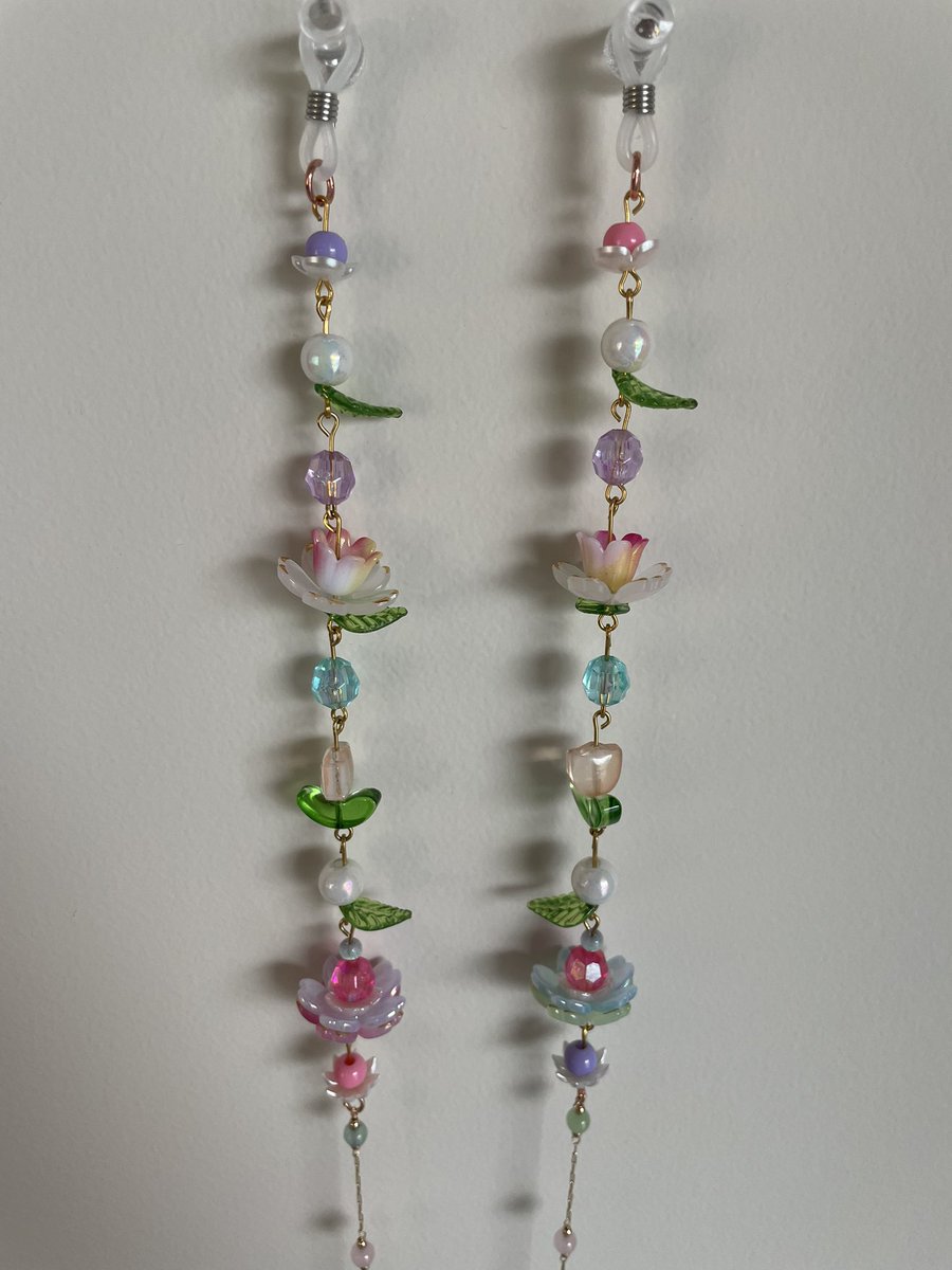 Some of the glasses chains I’ve made