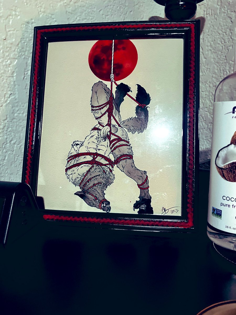 Painted the frame appropriately 🪢 🐺