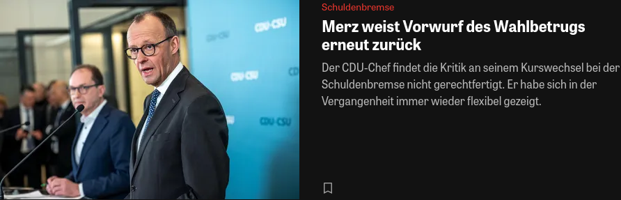 Merz: Über meine gesamte politische Laufbahn hinweg habe ich nie auch nur den Anschein erweckt, irgendwelche Überzeugungen zu haben