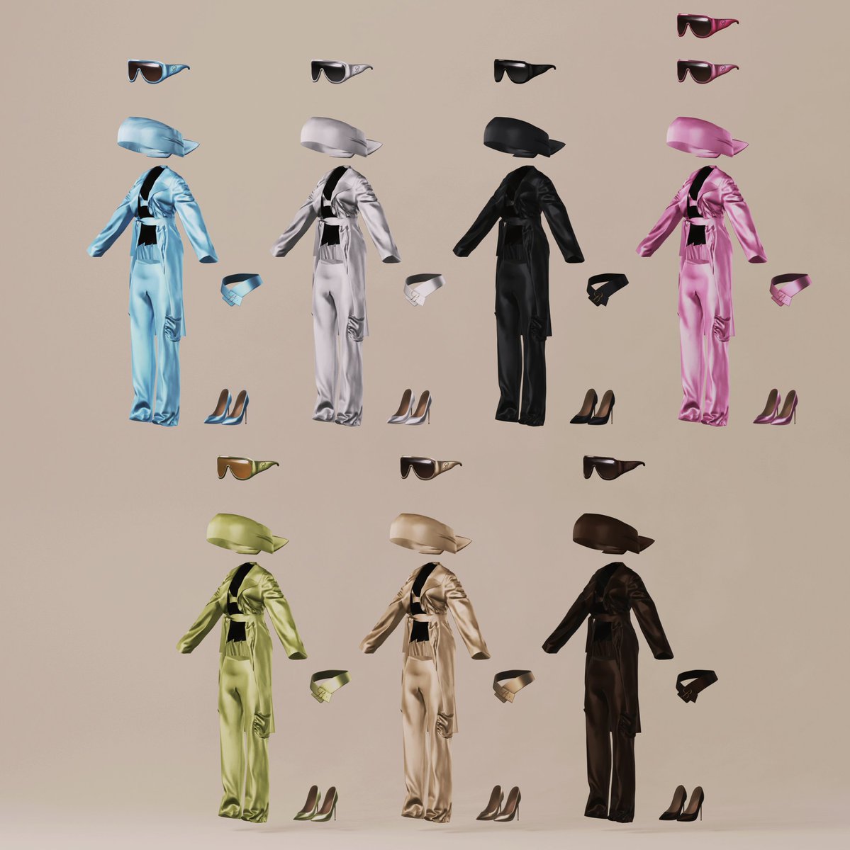 New GAULTIER's Designer Satin Spring Set is available now! 🤍
- The 6 Matching Items come in 7 Different Colors Set

→roblox.com/catalog?Keywor…

#RobloxUGC #UGC #RobloxDev #3DArtist #UGCcreator