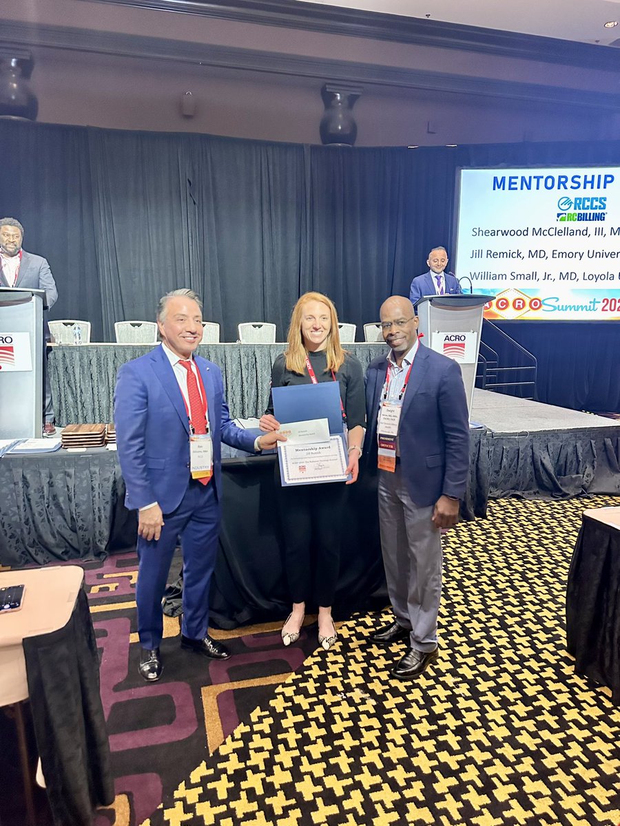 ACRO 2025 mentorship award winners. <a href="/TheDrWood/">Shearwood McClelland III, M.D.</a> <a href="/jillremick/">Jill Remick</a> William Small