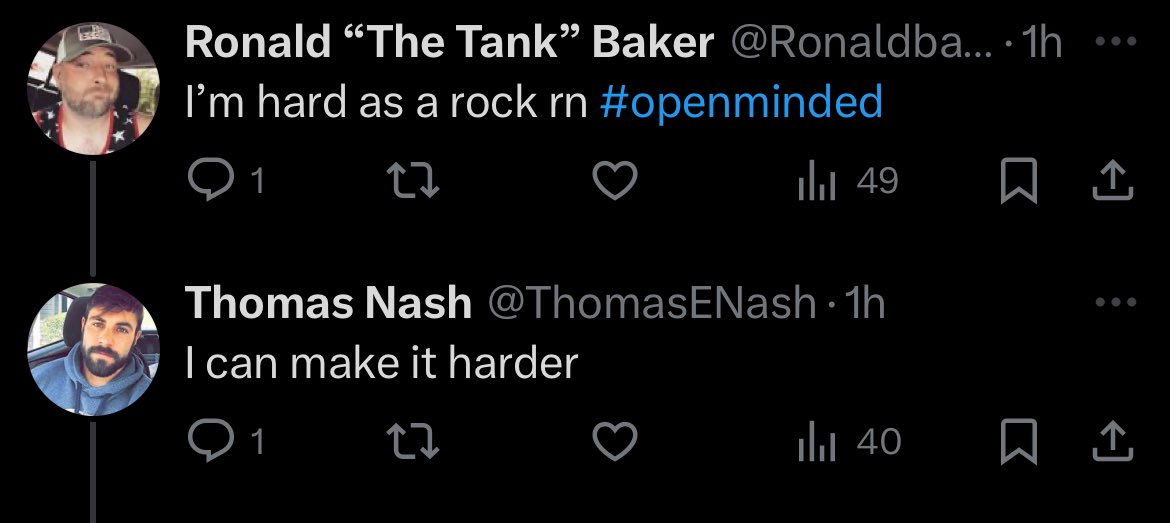 Unsurprising behavior from <a href="/ThomasENash/">Thomas Eugene Nash</a> and @Ronaldbaker97