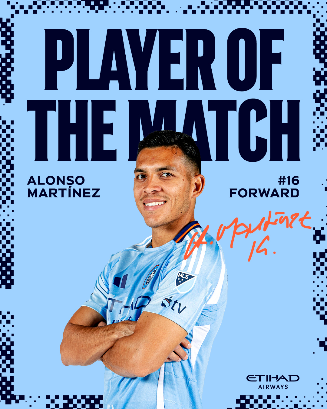 Tonight's Player of the Match is Alonso Martinez.  